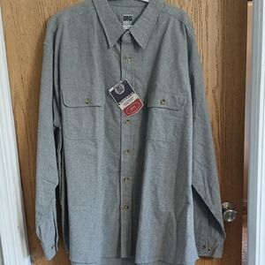 Big Bill Men's Gray Button Down Shirt